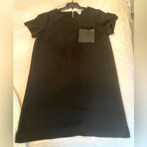J Crew L black tshirt dress with pocket